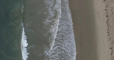 Beach and waves drone shot Stock-Footage 127207194