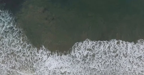 Beach and waves drone shot Stock-Footage 127207227