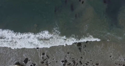 Beach and waves drone shot Stock-Footage 127207291