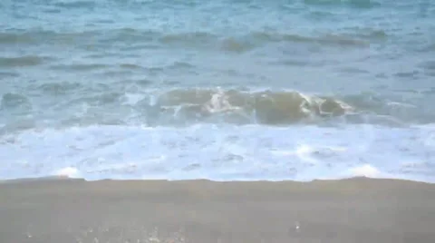 Beach and waves Stock Footage 36805114