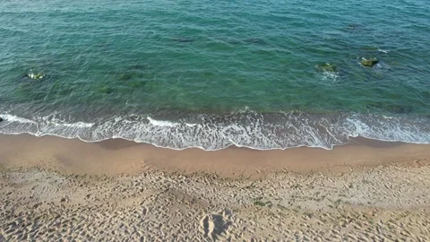 Beach and waves Stock Footage 219719236