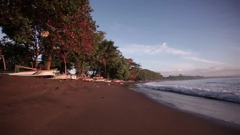 Beach and waves. landscape Stock Footage 74652828