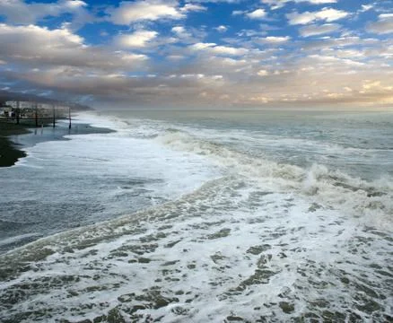 Beach and waves 스톡 사진