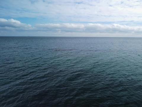 Beach and waves from top view. Turquoise water background from top view. Foto stock