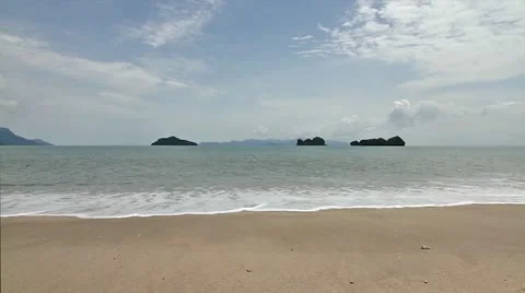 Beach of Andaman Sea2 Video stock 11133213