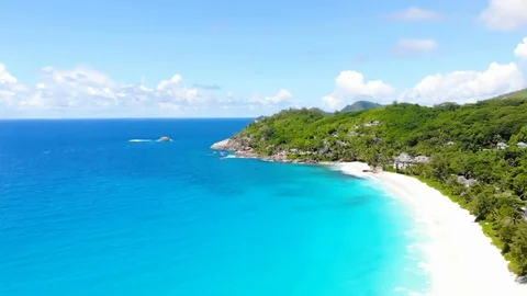 Beach Anse Police. Stock Footage 102046100