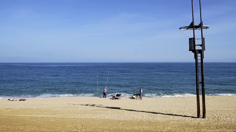 Beach area at clear day Stock Footage 107779481