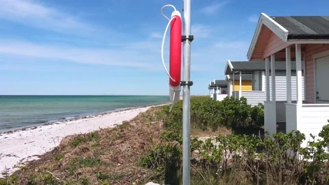 Beach area in south of Skåne Stock Footage 108214403