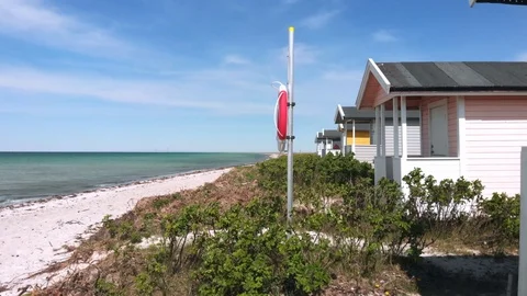 Beach area in south of Skåne Stock Footage 108216643