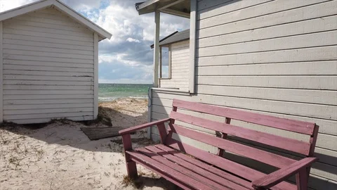 Beach area in south of Skåne Stock Footage 108222402