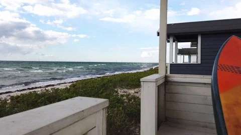 Beach area in south of Skåne Stock Footage 108228549