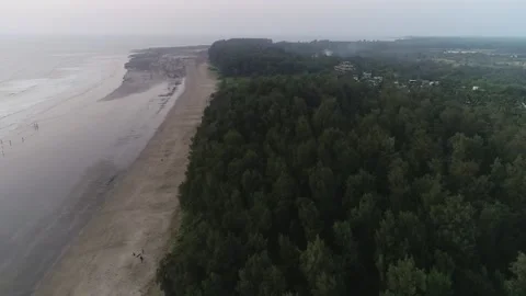 Beach Ariel view Stock Footage 159114098