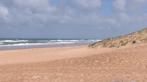 Beach at Atlantic Coast Video stock 11902010