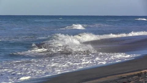 Beach of Atlantic Stock Footage 88705634