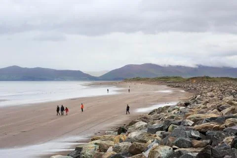 Beach on the Atlantic Ocean. Stock Photos