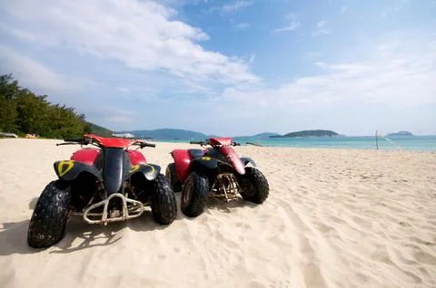 Beach atv Stock Photos
