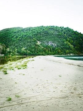 The  beach in autumn Stock Photos