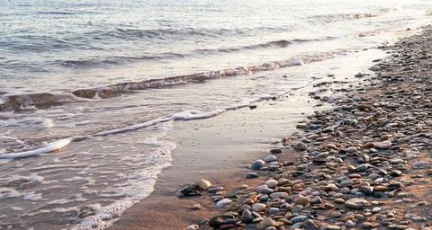 Beach background copy space for text Stock-Fotos