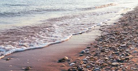Beach background copy space for text Stock-Fotos
