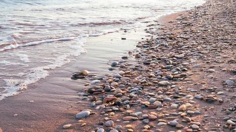 Beach background copy space for text Stock-Fotos
