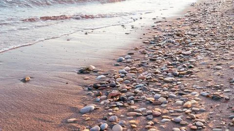 Beach background copy space for text Stock-Fotos