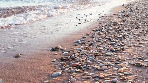 Beach background copy space for text Stock-Fotos