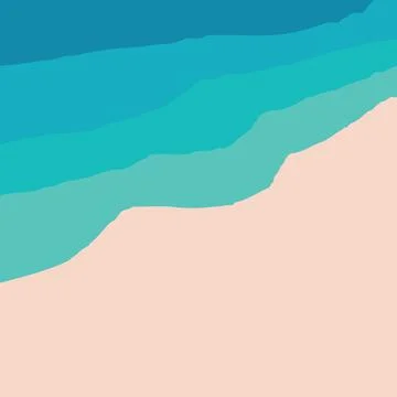 Beach background icon Stock Illustration