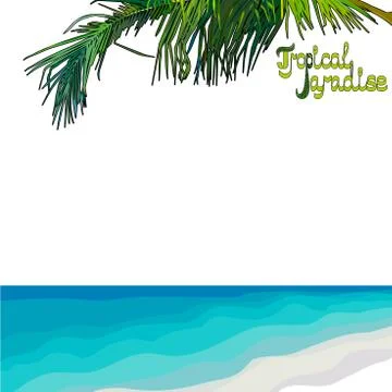 Beach background Stock Illustration