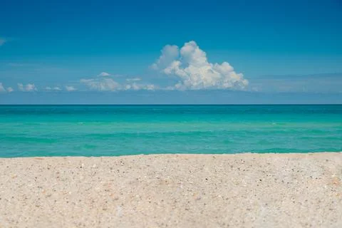 Beach background. Miami Beach Florida. Atlantic Ocean Stock Photos