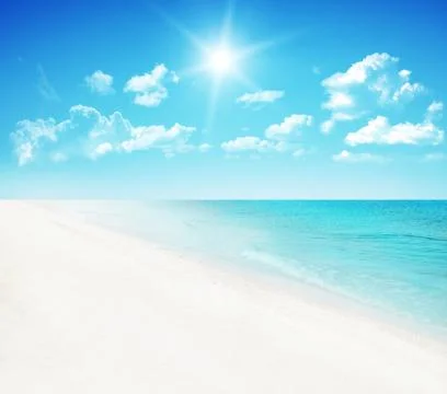 Beach background Stock Photos