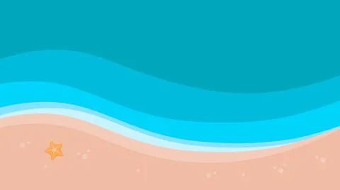 Beach background top down view vector image Stock Illustration