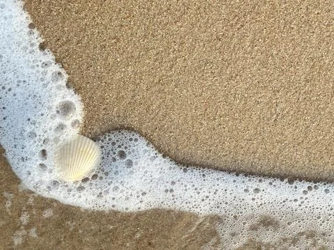 Beach background with white foam waves (52) Stock Photos