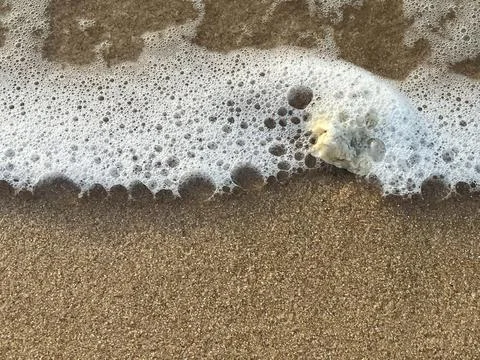 Beach background with white foam waves (48) Stock Photos