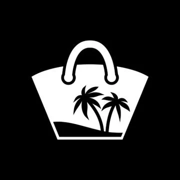 Beach bag icon. Beach and vacation icon vector illustration Stock Illustration