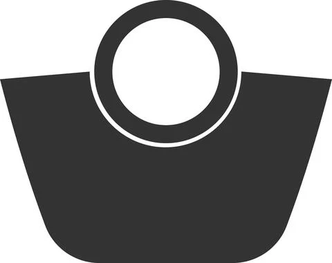 Beach bag icon. Vector image isolated on a white background. Stock Illustration