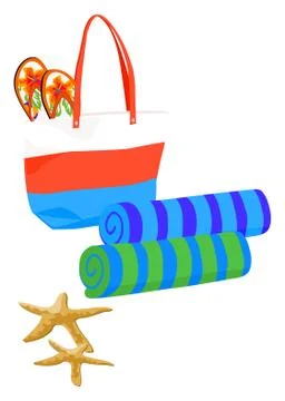 Beach Bag Stock Illustration
