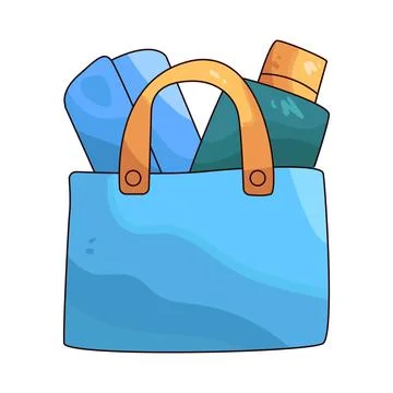 Beach Bag illustration Illustration