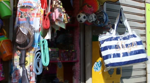 Beach bags Stock Footage 37656755