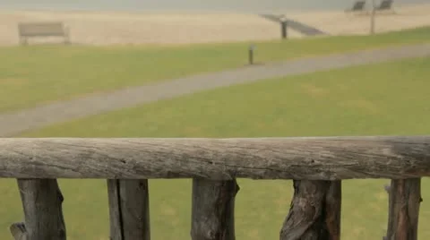 Beach from a balcony 库存影片 21239476