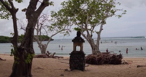 Beach in bali Stock Footage 71801491