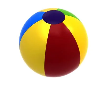 Beach ball, 3d rendering Stock Illustration