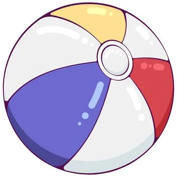 Beach ball color Illustrazione stock
