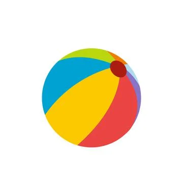 Beach ball flat icon イラスト素材
