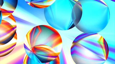 Beach ball fun in rainbow colors, abstraction Stock Footage 88996122