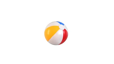Beach ball icon 3d animation Stock-Footage 314735246