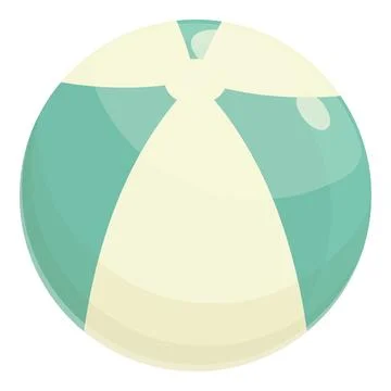 Beach ball icon cartoon vector. Swim pool Illustrazione stock