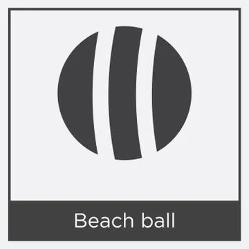 Beach ball icon isolated on white background Free Stock Illustration