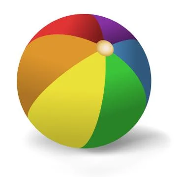 Beach ball Stock Illustration
