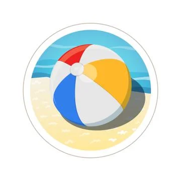 Beach ball Stock Illustration