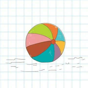 Beach ball Stock Illustration